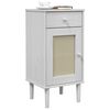 vidaXL Bedside Cabinet White
