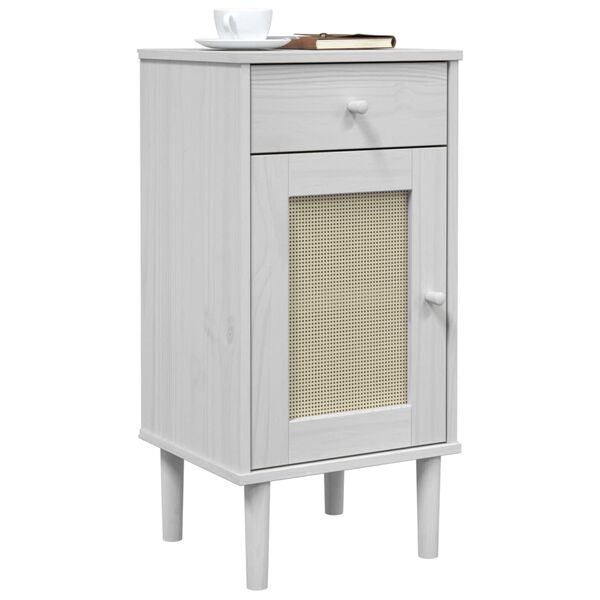 vidaXL Bedside Cabinet White