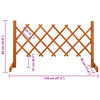 vidaXL Garden Trellis Fence Orange 47.2"x23.6" Solid Firwood