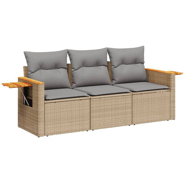 vidaXL Garden Sofa Set Beige