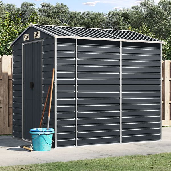 vidaXL Garden Shed Garden Shed Rectangular Modern Durable Metal Shed