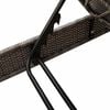 vidaXL Sun Lounger with Cushions Grey 55x200x25,5cm Poly Rattan