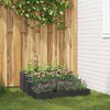vidaXL Garden Planter Black 35.43 x 35.43 x 13.78 in Cold-rolled Steel
