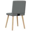 vidaXL Dining Chair Set of 2 Dark Grey