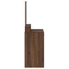 vidaXL Dressing Table with Drawer Brown Oak 31.10 x 16.14 x 55.12 in