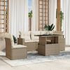 vidaXL Garden Sofa Set Beige