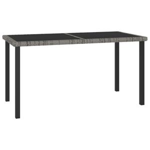 vidaXL Garden Dining Table Grey