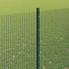vidaXL Fence with Post Green 5.25 x 82.02 ft Steel and PVC