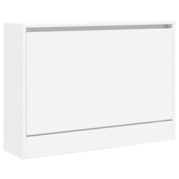 vidaXL Shoe Cabinet White Engineered wood Compact Shoe Cabinet