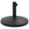 vidaXL Parasol Base Black Polyresin 22.0 lbs Decorative Inlays