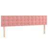 vidaXL Headboards 2 pcs Pink 31.5"x2"x30.7"/34.6" Velvet