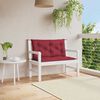 vidaXL Garden Bench Cushion Set of 2 Wine Red 100% Oxford Fabric Medium