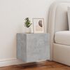 vidaXL TV Wall Cabinet Concrete gray Engineered wood Small