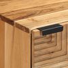 vidaXL Bedside Cabinet Natural wood Solid Acacia wood Medium