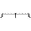 vidaXL Bed Frame Black Steel Single Foldable Bed Frame Rectangular