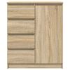 vidaXL Sideboard Sonoma Oak Engineered Wood Medium Sideboard