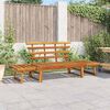 vidaXL Garden Bench Brown Solid acacia wood Large