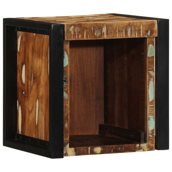 vidaXL Bedside Cabinet Set of 2 Mixed Colors Solid reclaimed wood Small