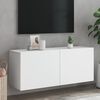vidaXL TV Cabinet White Engineered Wood Medium TV Cabinet Rectangular