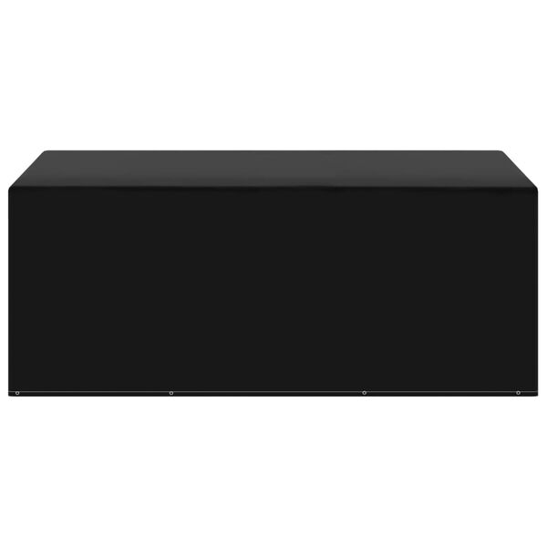 vidaXL Garden Furniture Cover Black Polyethylene, Aluminum Medium