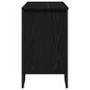 vidaXL Bathroom Sink Cabinet Black Oak 35.83 x 13.78 x 23.62 in