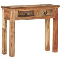 vidaXL Console Table 35.6"x11.8"x29.5" Solid Acacia Wood and Reclaimed Wood