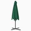 vidaXL Garden Parasol Green Polyester and steel Large Rotatable