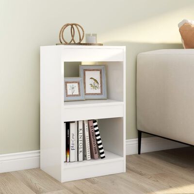 vidaXL Book Cabinet/Room Divider White 15.7"x11.8"x28.3"