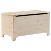 vidaXL Storage Box Natural Wood Solid Pine Wood Storage Box Rectangular