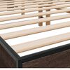 vidaXL Bed Frame Brown Oak Engineered Wood King Size Tough Rectangular