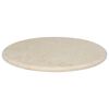 vidaXL Table Top Cream Marble 23.6 x 1.0 in Durable Table Top