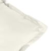 vidaXL Lowback Chair Cushion Set of 2 Melange cream 100% polyester