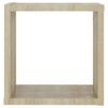 vidaXL Cube Shelf Set of 4 Sonoma oak Engineered wood Medium