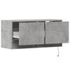 vidaXL TV Wall Cabinet Concrete grey Engineered wood Medium