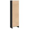 vidaXL Bookcase Black Engineered wood Tall Bookcase Rectangular