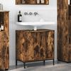 vidaXL Bathroom Sink Cabinet with Door Smoked oak 60.5 x 33.5 x 61 cm