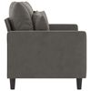 vidaXL 2-Seater Sofa Dark Gray 47.2" Velvet