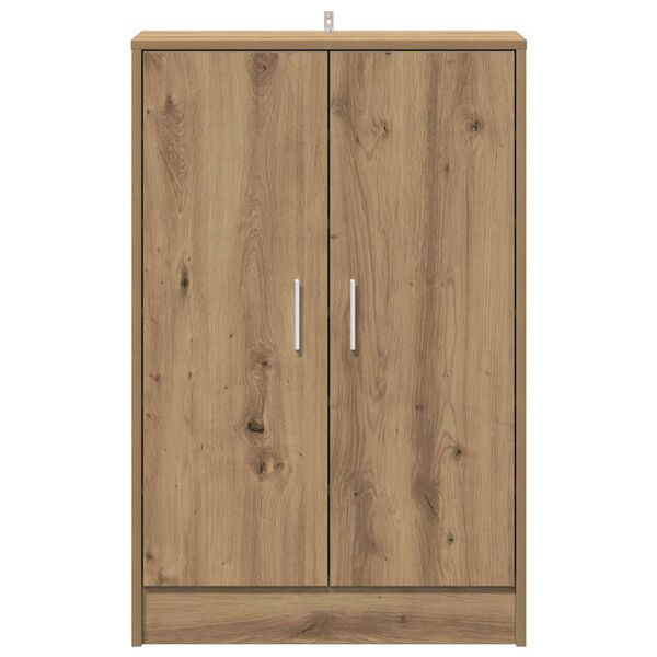 vidaXL Shoe Cabinet Artisan Oak Engineered Wood 23.6 x 13.8 x 36.2 in