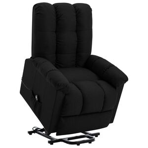 vidaXL Power Lift Chair Black 100% polyester Standard