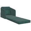 vidaXL Sofa Bed Dark Green 25.59 x 31.50 x 32.68 in Velvet