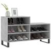 vidaXL Shoe Cabinet Concrete Grey Engineered wood and metal