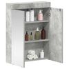 vidaXL Bathroom Mirror Cabinet TULUM Concrete Grey Engineered Wood