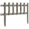 vidaXL Lawn Edgings 10 pcs Firwood 14.4'