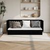 vidaXL Day Bed Black Solid pine wood Single