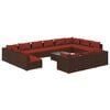 vidaXL Garden Lounge Set Brown