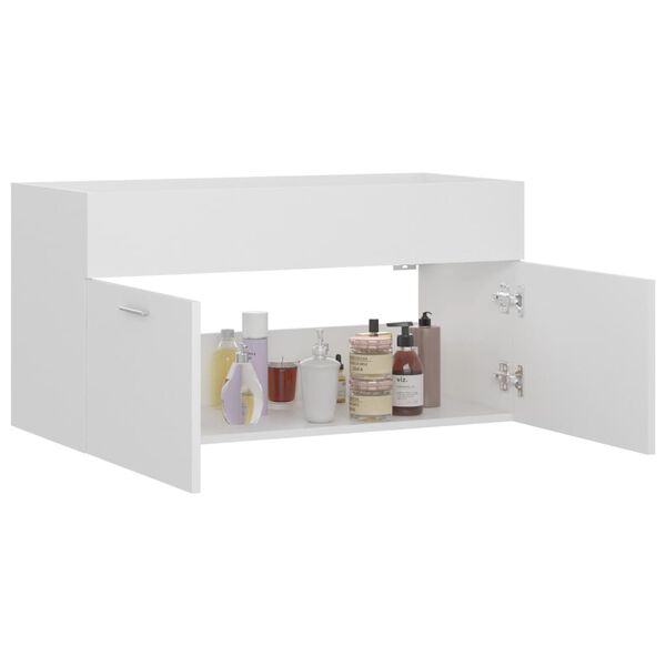 vidaXL Sink Cabinet White Engineered wood Medium Sink Cabinet