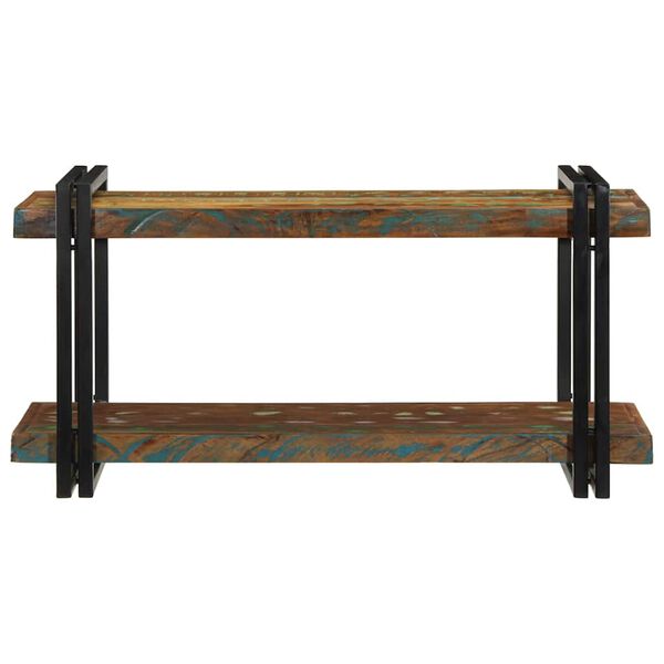 vidaXL Wall Shelf Multicolor Solid reclaimed wood, iron