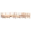 vidaXL Garden Lounge Set Natural wood Solid pine wood Large Modular