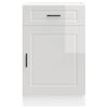 vidaXL Kitchen Base Cabinet High gloss white Engineered wood