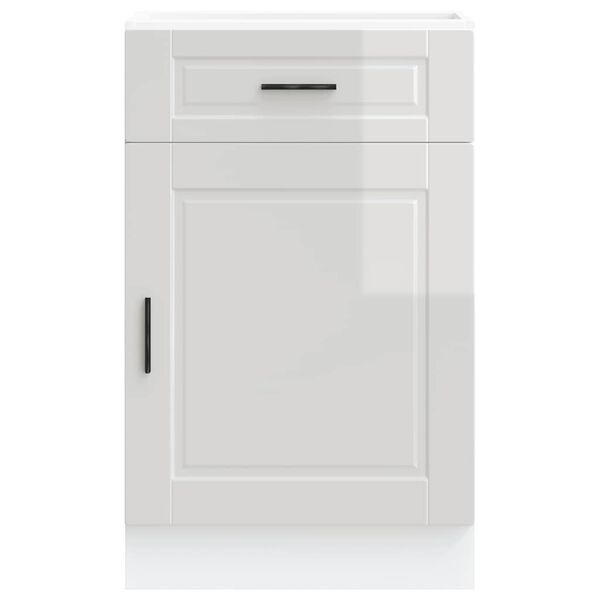 vidaXL Kitchen Base Cabinet High gloss white Engineered wood